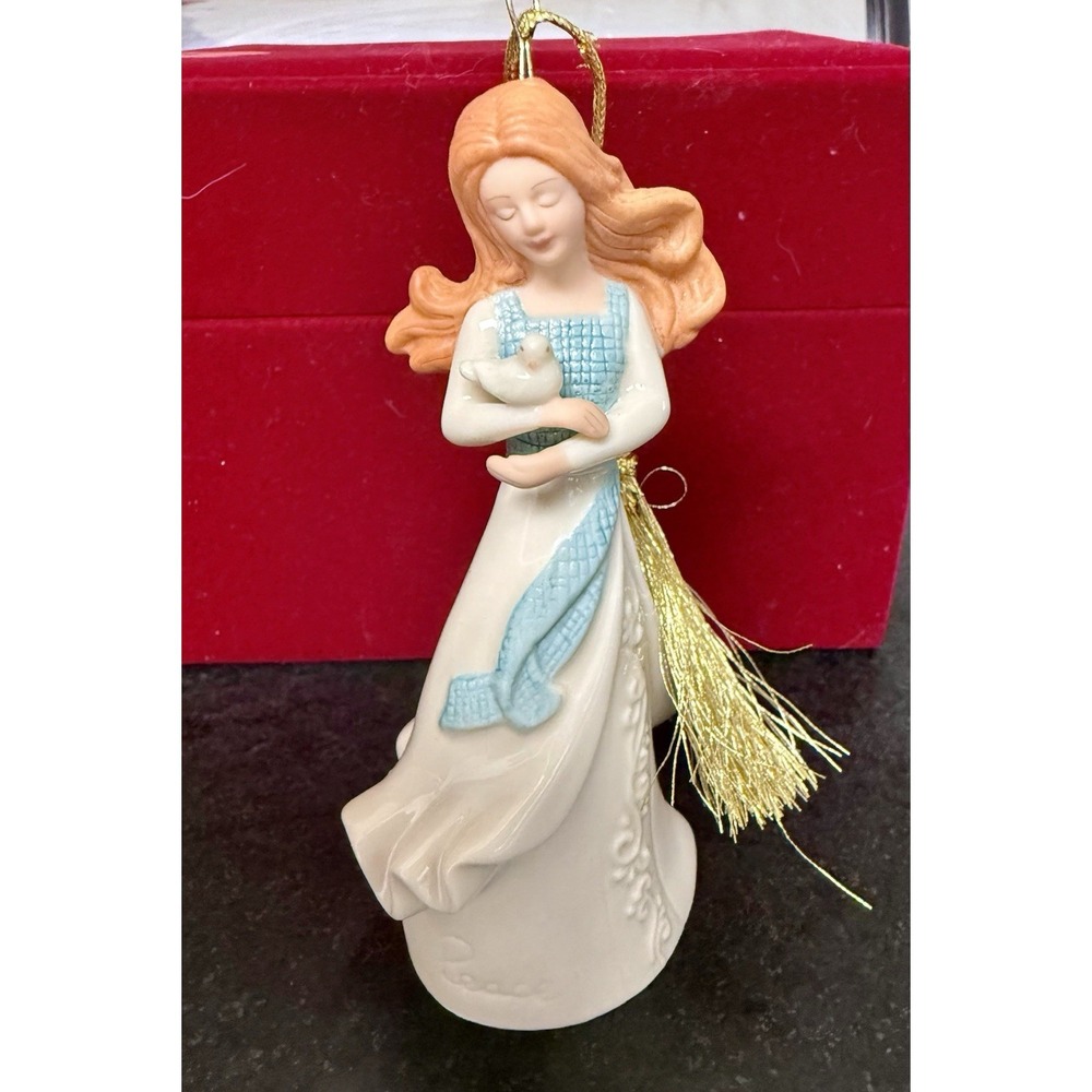 Lenox Ornament Angel of Grace with Peace Dove, 4.5"